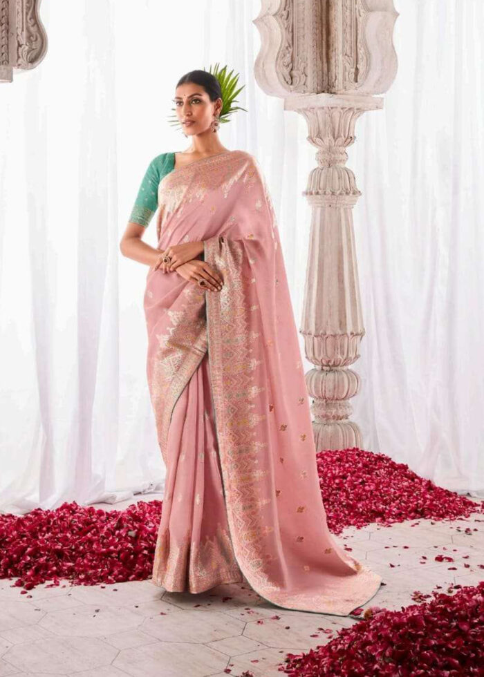 Baby Pink Designer Hand Embroidered Lucknowi Chikankari Saree (With Blouse  - Cotton) Rich Border And Pallu 14908, Buy cotton chikankari sarees online,  Pure cotton chikankari sarees, Trendy cotton chikankari sarees ,Buy online ,